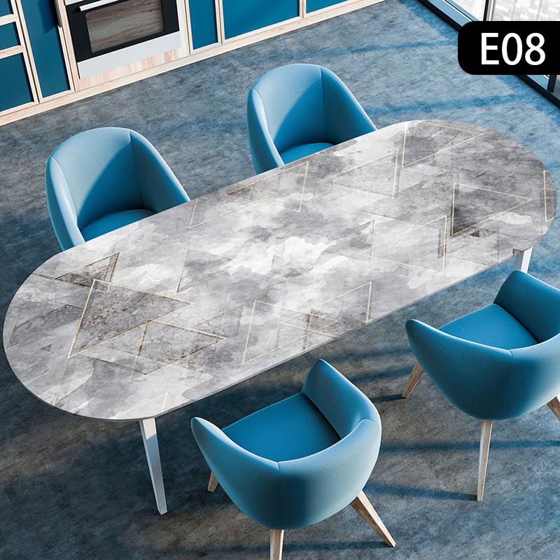 

Водонепроницаемая скатерть Маслостойкая Эластичная Стрейч Овальная Обтягивающая Накладка на стол для Кухни Обеденной Свадебной Вечеринки Открытого Двора 91cmX152cm