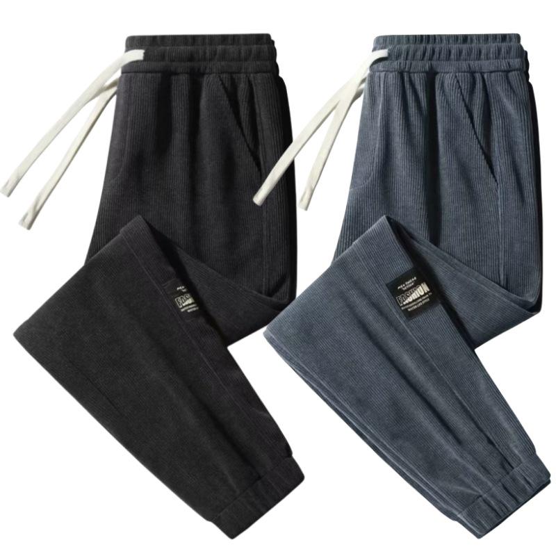 Men's Trendy Loose Sweatpants with Cuffs - Warm, Versatile, Autumn & Winter Sportswear
