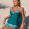 Women's Swimsuit Cover, Beach, Pool, Party, Solid Color, Semi Printed, Fashionable, Women's Two-piece Swimsuit