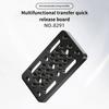 Universal Camera Quick Release Plate With Double 1/4in And 3/8in Screw Holes For DSLR Camera LED Light Stand Equipment