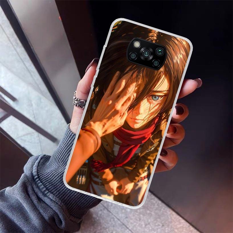 

A-Attack on T-Titan Annie Mikasa Phone Case For Xiaomi Poco X5 X6 X7 Pro F7 Ultra M7 Redmi 15C 15 13C 13 12C 12 10 10C 10A 9 9C Redmi 10 5G
