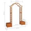 VidaXL Garden Pergola with Planter Solid Pine Wood