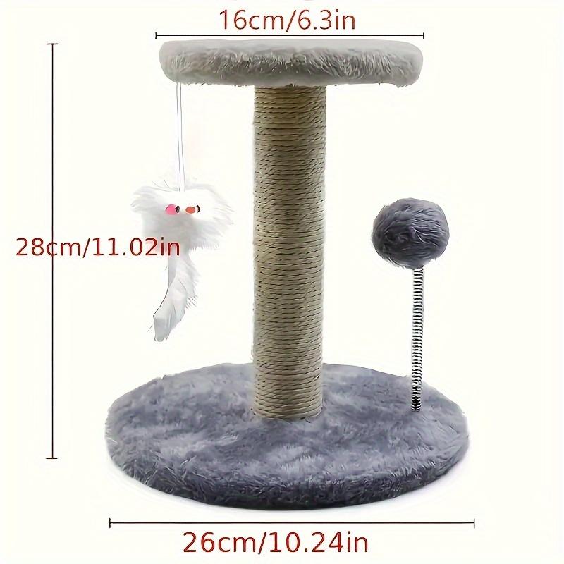 KEMORELA – Kratzbaum, Kratzbaum mit interaktiver Kugel, Spielzeug und Plüschmäuse für Katze Kitty, Spielturm-Center zum Spielen