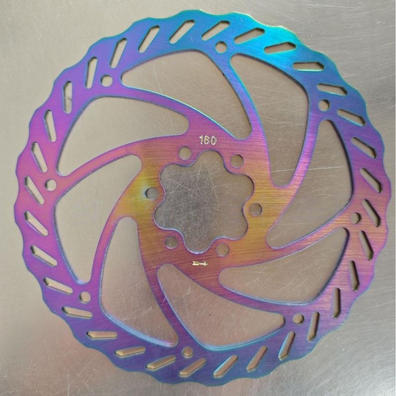 Disc Brake Rotor Set 160mm Oil Slick Hydraulic with Bolts for MT200 Durable Performance