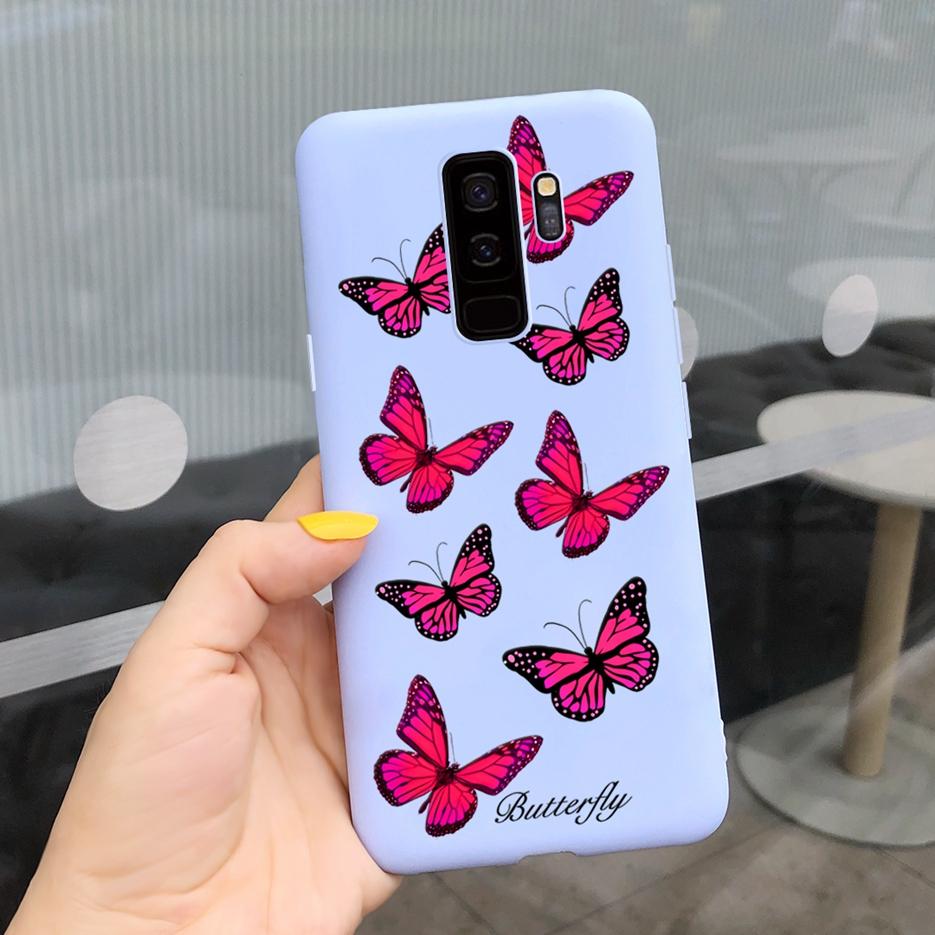 For Samsung Galaxy S9 Plus Case S9+ G965F Cute Candy Painted Fundas Matte Cover For Samsung S9 S9+ S 9 Plus Phone Case Soft Bags
