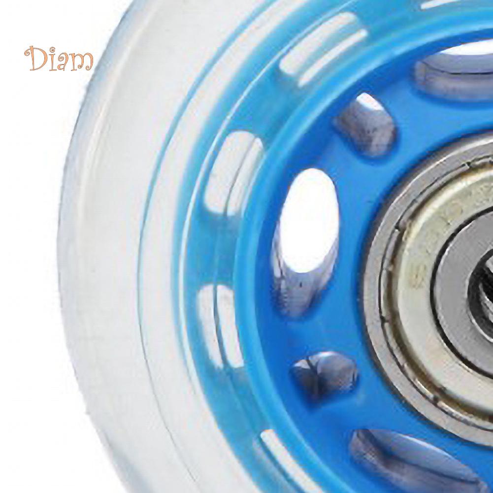 Fetong 6.2cm Transparent Silent Mute Caster Wheel Luggage Cart Trolley Skate Accessory