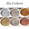 6 Color Nail Glitter Powder Gel Polish Aurora Mirror Powder DIY Gold Silver Nail Decoration
