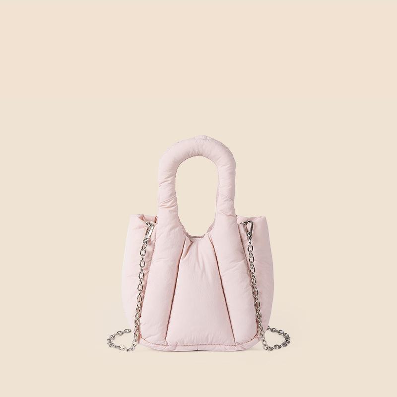 Handbag Senior Sense Chain Crossbody Bag Single Shoulder Female Niche Candy Color Padded Cotton Down Bag