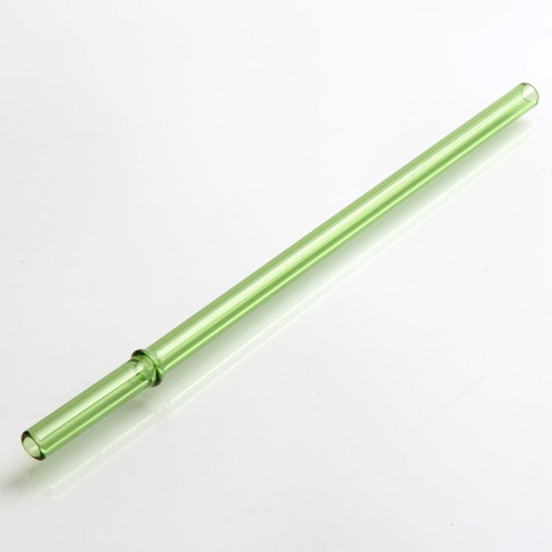 Reusable Glass Straws High Borosilicate Colorful Drinking Straw Eco-friendly Glass Straw Glass Tube Party Favor Bar Drinkware