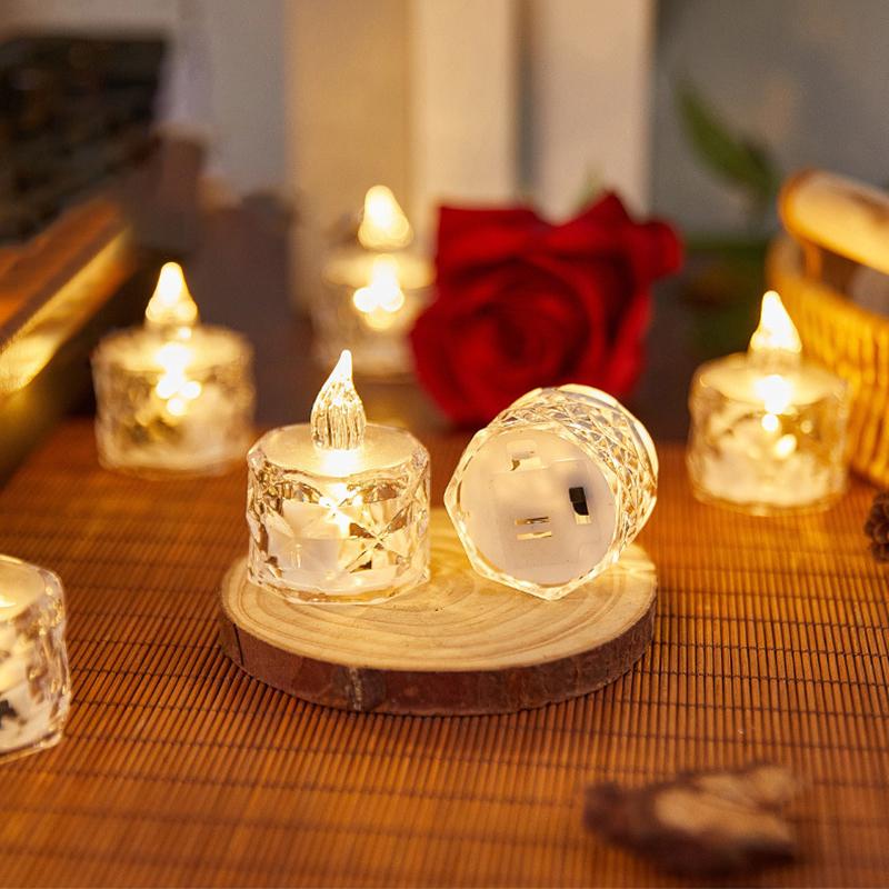 Creative Christmas Night Light Christmas Tree Lantern Iceberg Table Lamp Small Ornament Home Party Xmas Decoration Gifts