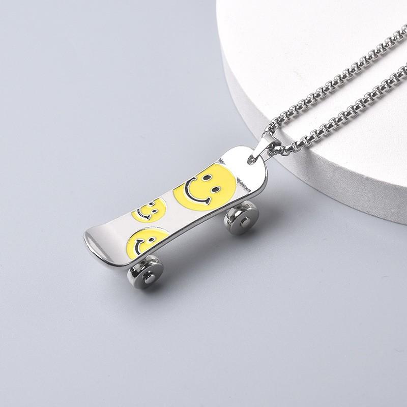 

Stainless Steel Necklace Hip-hop Instagram Item Skateboard Accessory Sweater Accessory Item one size