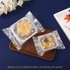 White Rose Frosted Snowflake Mooncake Pastry Heat-Seal Bag 