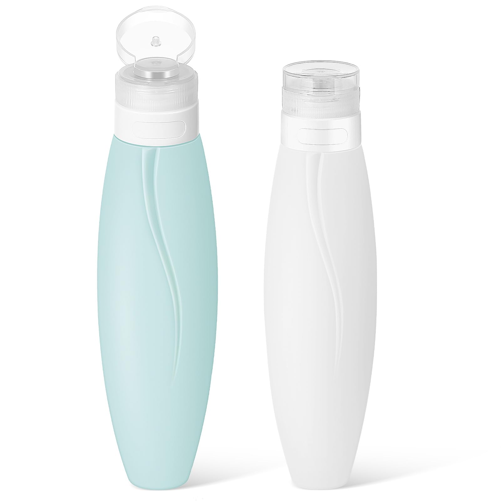 

NUOLUX 2025 Silicone Refillable Shampoo Bottles, 150ml, Travel Container, Stylish, Portable, Perfect for Bathrooms, Washrooms, and More. Convenient,