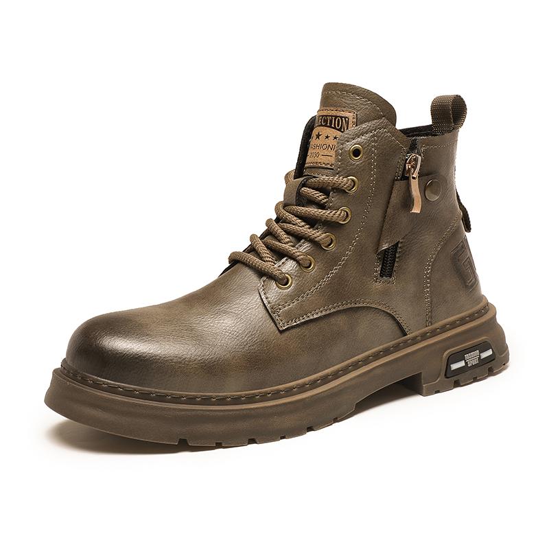 

Модный Роскошный Бренд Мужские Ботинки для Активного Отдыха Зимние Высокие Рабочие Ботинки Модные Новые Теплые Мужские Ботильоны Дизайнерские Повседневные Мотоциклетные Ботинки 44 хаки