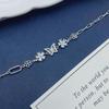 S925 Sterling Silver Butterfly & Flower Bracelet - Elegant Light Luxury & Stylish Personal Touch