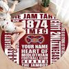 Heart Hmfc Custom Name Round Area Rug Carpet Rug For Living Room Bedroom Sofa Playroom Decor Nonslip Floor Mat