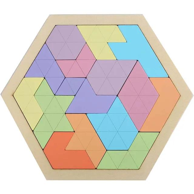 Šestihranné mimozemské šachy Tangram Puzzle Brainstorming 11dílné blokové puzzle Puzzle Klasické puzzle dětské hračky