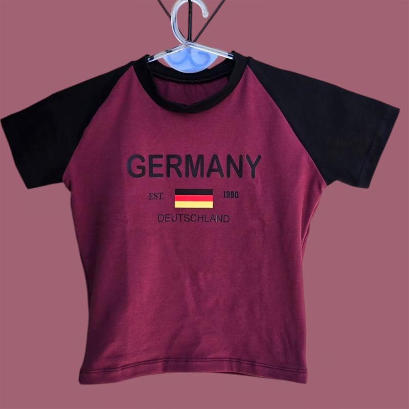 Damski crop top slim fit w stylu Y2K - Streetwear w stylu europejskim i amerykańskim