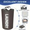 90L Large Capacity Laundry Storage Basket Reusable Multifunctional Plastic Bottle Baskets Home Dirty Laundry Basket With Handle