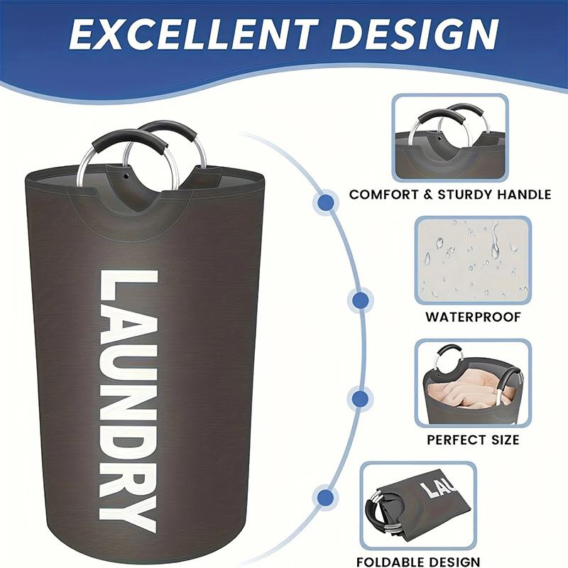 90L Large Capacity Laundry Storage Basket Reusable Multifunctional Plastic Bottle Baskets Home Dirty Laundry Basket With Handle