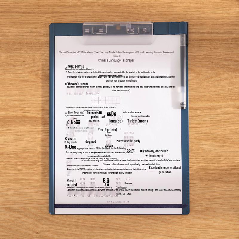 A4 Plastic Clipboard with Storage and Writing Pad