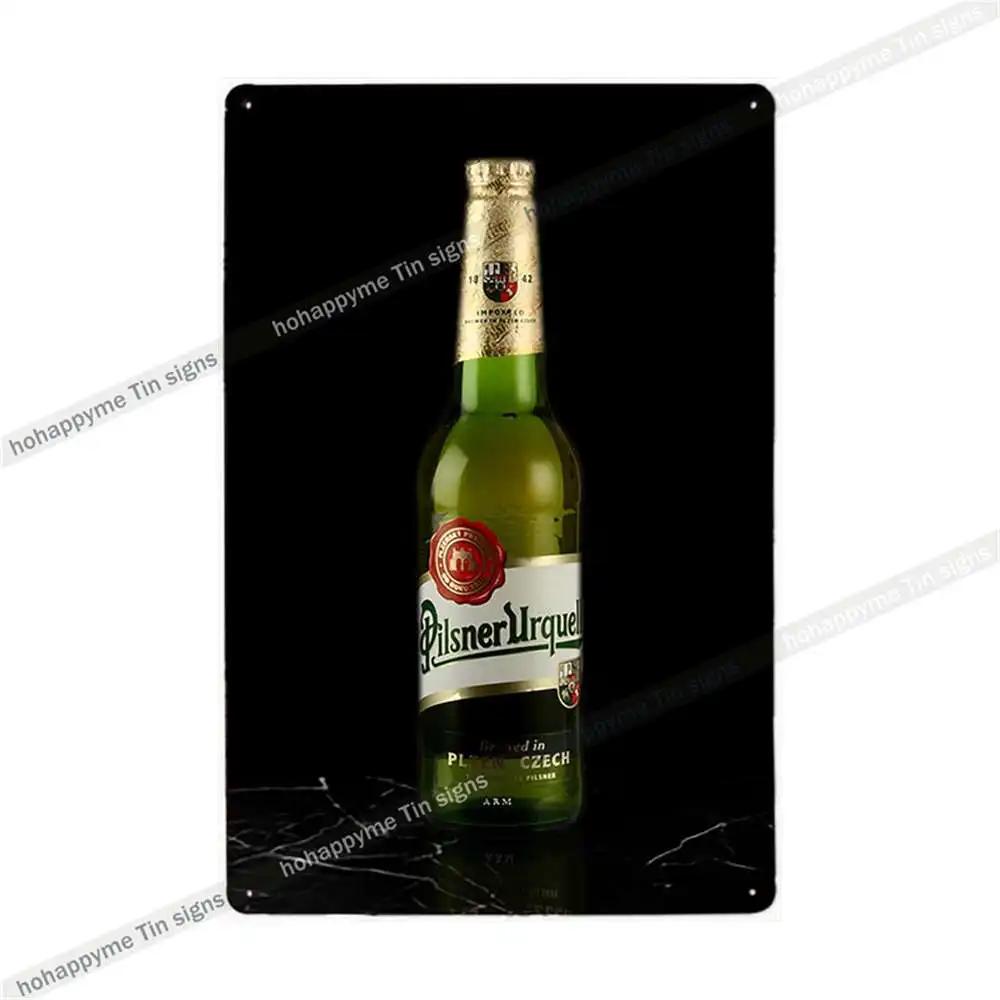 Pilsner Urquell Metal Wall Art Poster Belgium Beer Sign Vintage Bar Man Cave Club Tin Painting Decor Plaque Decoration 20x30cm