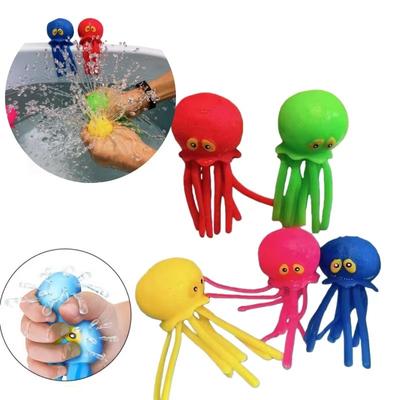 Pieuvre aquatique super mignonne à presser, jouet anti-stress pour le bain et la douche, décoration et cadeau d'été pour la natation