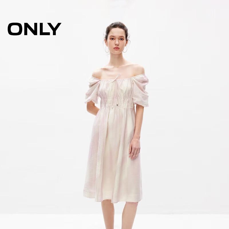 ONLY Puff Sleeve Square Neck Waist Dress XS