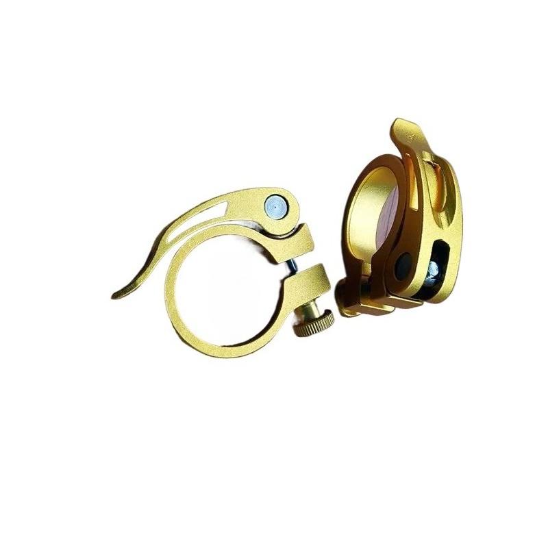 1 pair Mountain Bike Seat Post Clamp Road Bike Quick Release Tube Clamp Aluminum Alloy Bicycle Seat Tube Accessories seatpost clamp