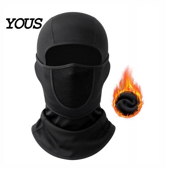 Thermal Neck Warmer for Skiing Unisex Balaclava, Ski Face Mask, Fleece Winter Mask under Helmet, Breathable Windproof Motorcycle Helmet
