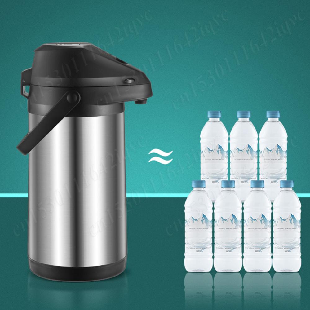 1.9L Hot Water Kettle Stainless Steel Household Insulated Vacuum Bottle Large Capacity Thermal Beverage Dispenser for Travel