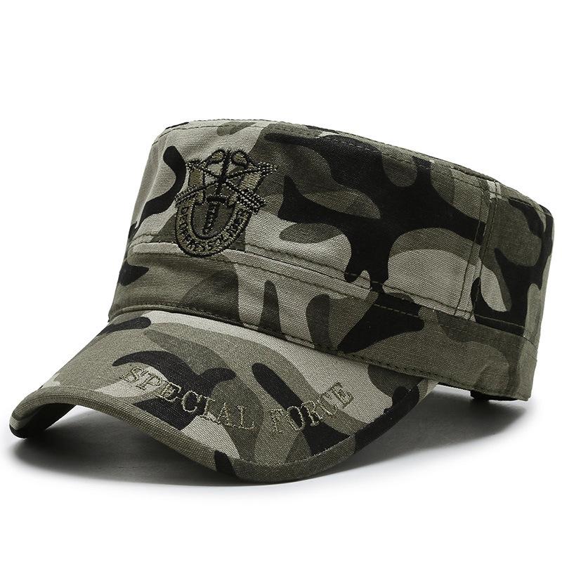 

Camouflage Military Fahion Flat Top Korean Style Trendy Outdoor Sport Autumn Winter Baeball Cap Sun Hat Adjustable
