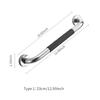 Bathroom Grab Bar Toilet Shower Bathtub Handicap Support Balance Grab Bar Stainless Steel Non slip Rubber Safety Rail