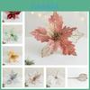 Premium Fabric Christmas Tree Decoration 25cm Garland With Mesh Plush And Shimmering Imitation Flowers