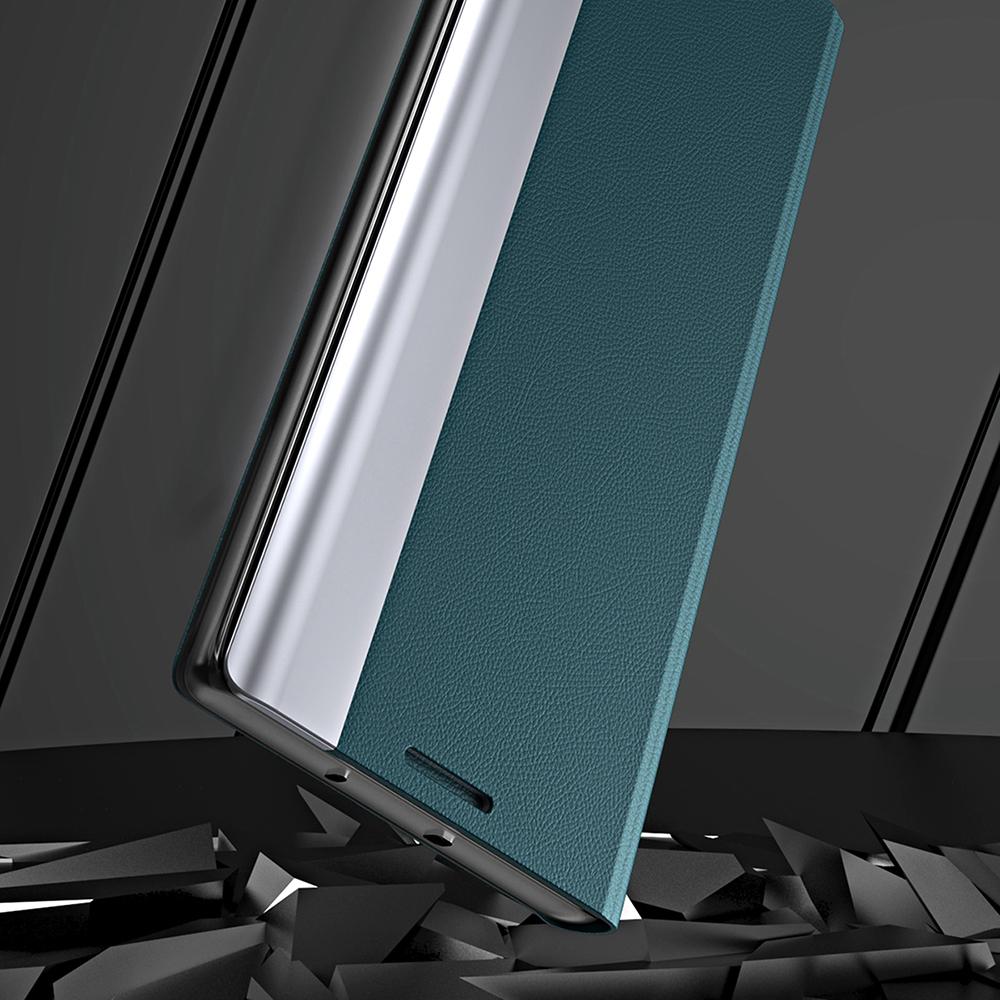 Pro iPhone 17 Pouzdro Kožený Kryt na Telefon proti Pádům se Stojanem