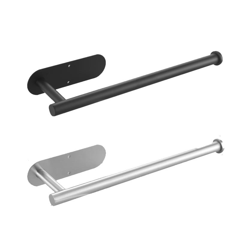 Self Adhesive Toilet Paper Towel Holder Stainless Steel Wall Mount No Punching Tissue Towel Roll Dispenser for Bathroom Kitchen