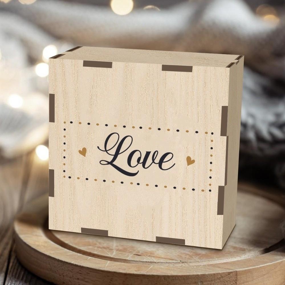 Creative Folding Wooden Photo Storage Box Vintage Rustic Photo Album Box Handmade Pull Out Photo Album Photo Collection