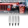 Door Handle Cover Trim for Toyota Highlander Tailgate Handle Cover Silver Tone