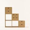 MUJI Stacking Chest Width 37 X Depth 28 X Height 37 Cm 2 Drawers Oak Veneer 12381143