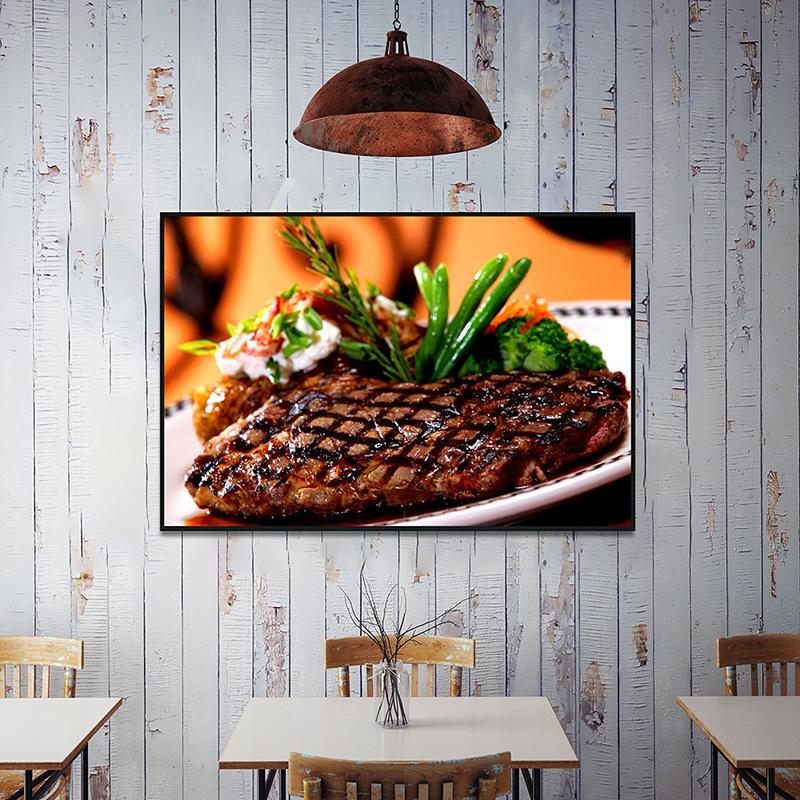 1pcs Wall Posters Decoration Restaurant Theme Decorative Painting Canvas Posters Wall Art Pictures Home Decoration Gift