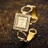 Orologio da donna di marca di lusso, stile elegante, cinturino in metallo, quadrato, orologio al quarzo alla moda per donna, orologio da polso da donna