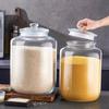 Large Size Glass Storage Jars Sealed Design Food Grade Jar Airtight Flip-Top Lids  Fruit Pickle