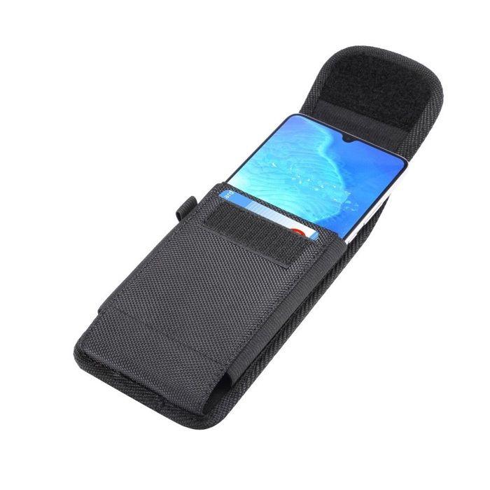 Pour Ulefone Power Armor 19 (2023) Étui Housse Ceinture Verticale Cuir Nylon - Noir