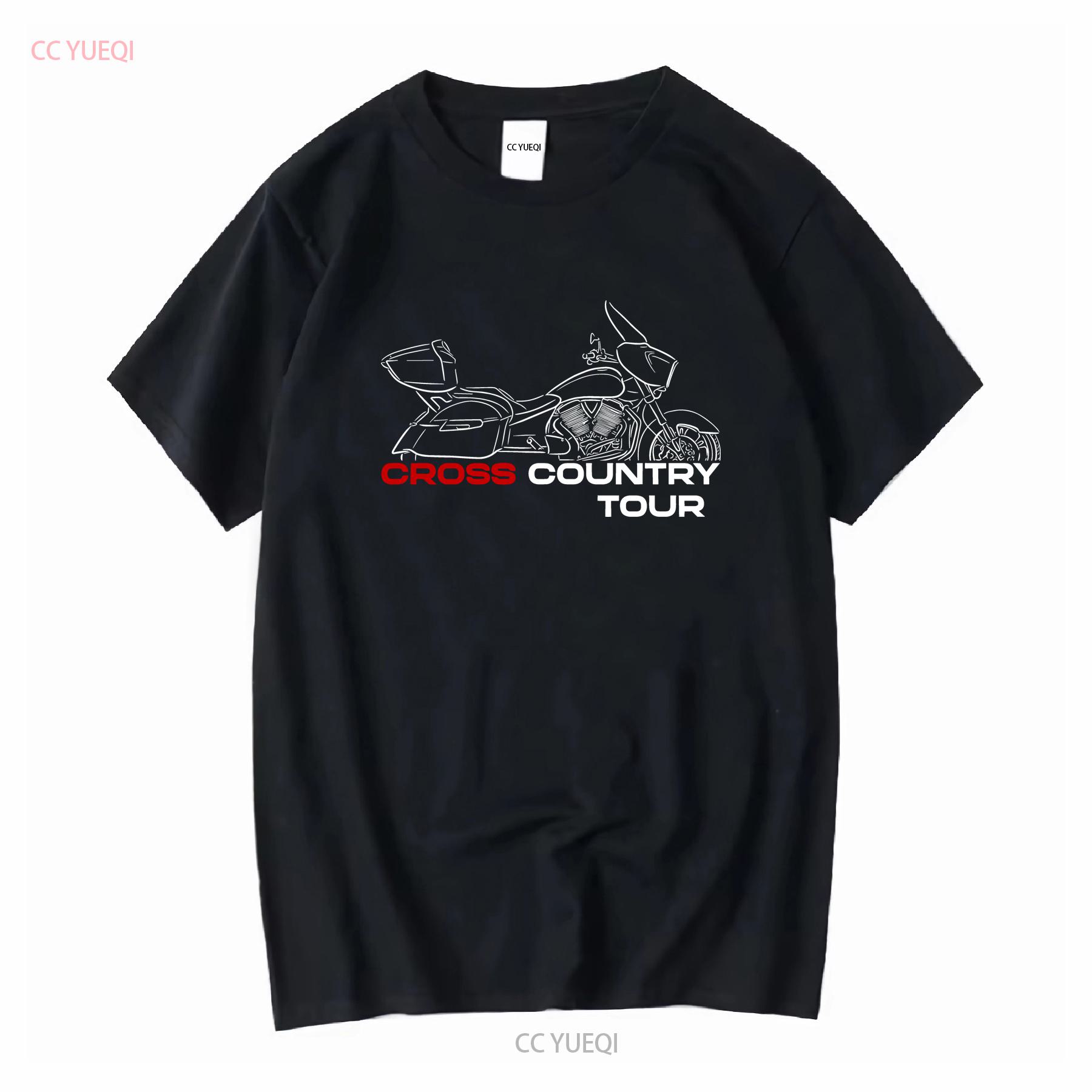 

Victory Cross Country Tour 2012 2018 Motorcycle T Shirt for Bikers vintage Washed homme Slightly Casual fashion 4XL