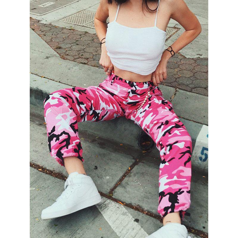 Printed Button Waist Loose Pants for Women Print Button Loose Trousers Women