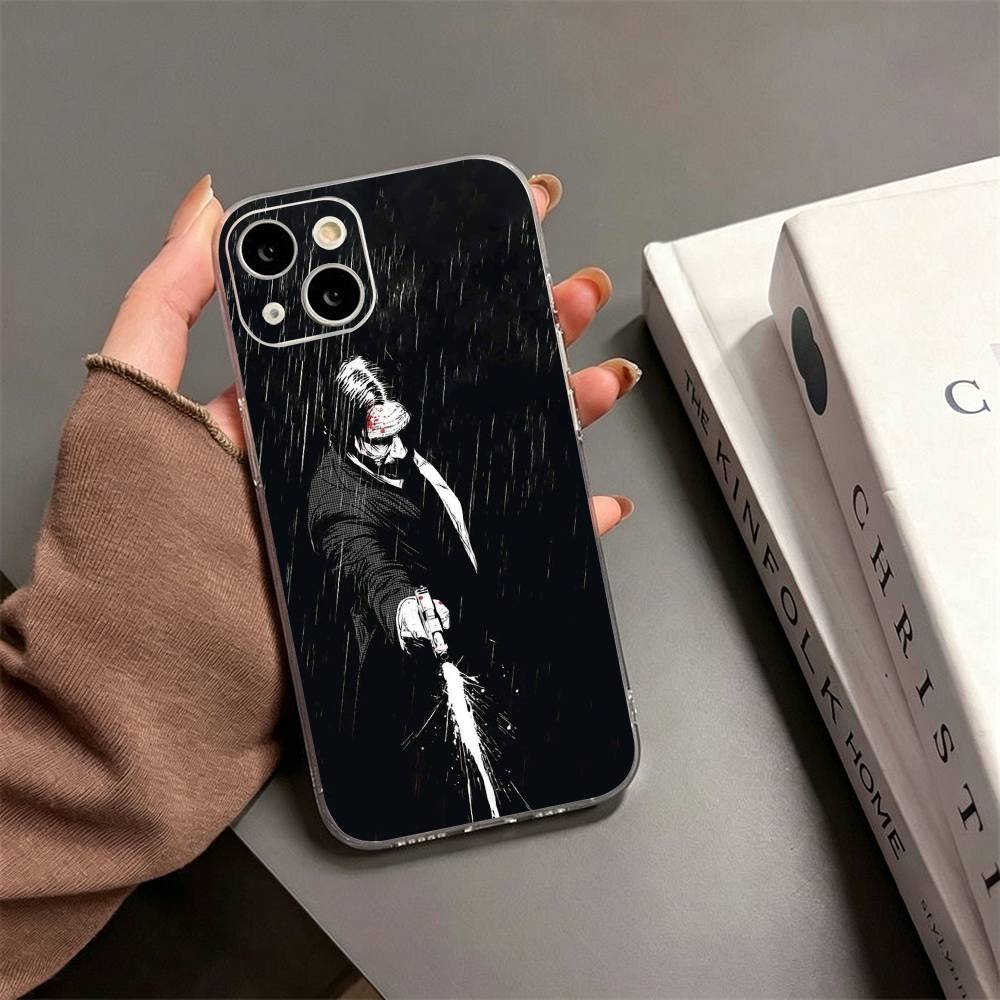 M-Movie Character J-John W-Wick  Phone Case For iPhone17,16,15,14,13,12,11 Plus,Pro Max Soft Transparent Cover iPhone13