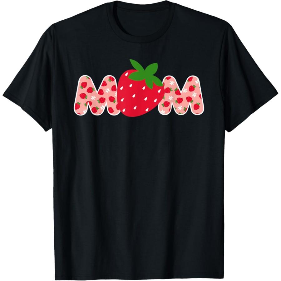 

Mom Strawberry First Birthday Family Funny Strawberry T-Shirt XXXXXL чёрный