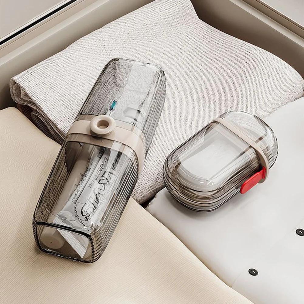 Solid Durable Soap Storage Box Compact Portable Sealed Household Travel Creative Double Layer Drain Soap Box Bathroom