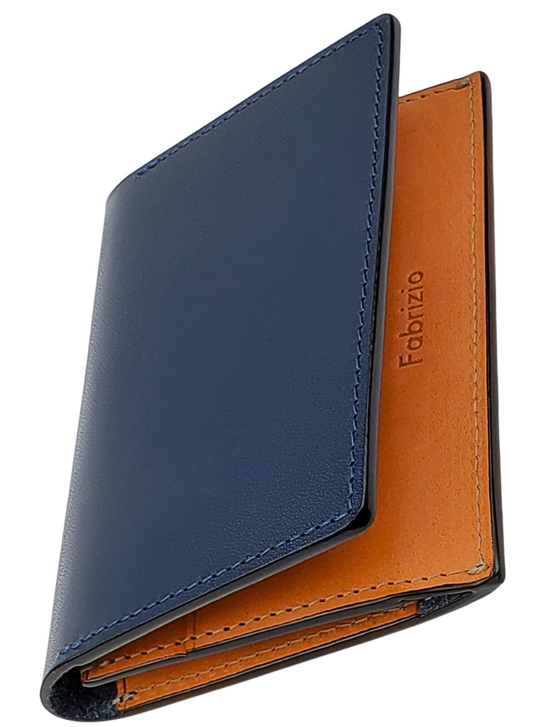 

Візитниця для чоловіків і візитниця Luxury Italian Large Business Card Genuine Leather [Fabrizio] Women, Case, Leather, Thin, Stylish, синій