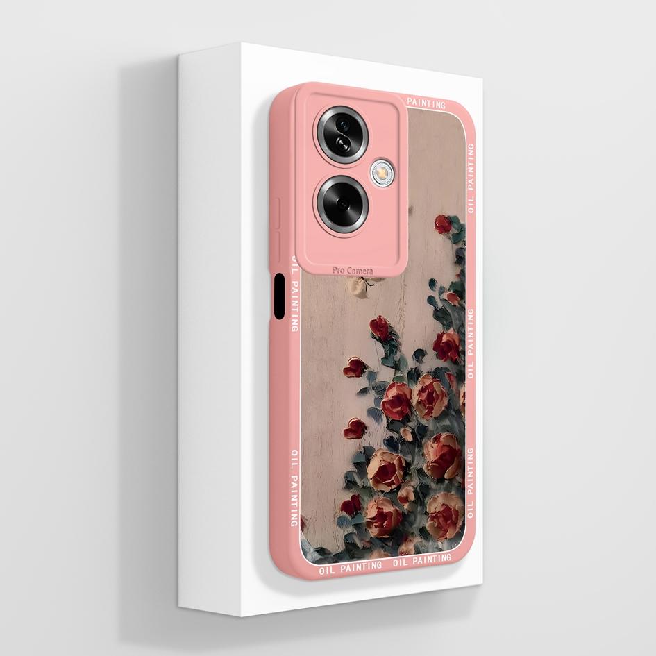 For OPPO A79 A77 A77s A78 A83 A91 A92 A93 A93s A94 A95 A96 4G 5G Phone Cases Lovely Panda Kitten Pattern Liquid Silicone Anti Slip Shell For OPPO Capa